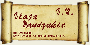 Vlaja Mandžukić vizit kartica